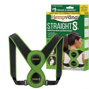 NEW Hempvana Straight 8 Fully Adjustable Lightweight Posture Corrector